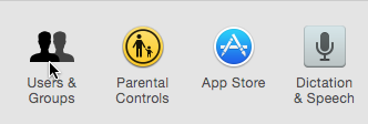 Icons from the System Preferences window